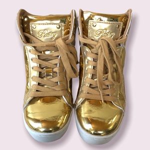 Pastry Shoes Pastry Pop Tart Glitter Youth Sneaker In Gold